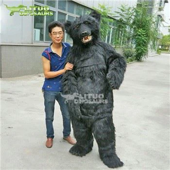 Sou entènèt jwèt Black Bear kostim