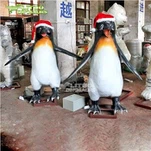 Sou entènèt jwèt Nwèl Animatronic Penguins